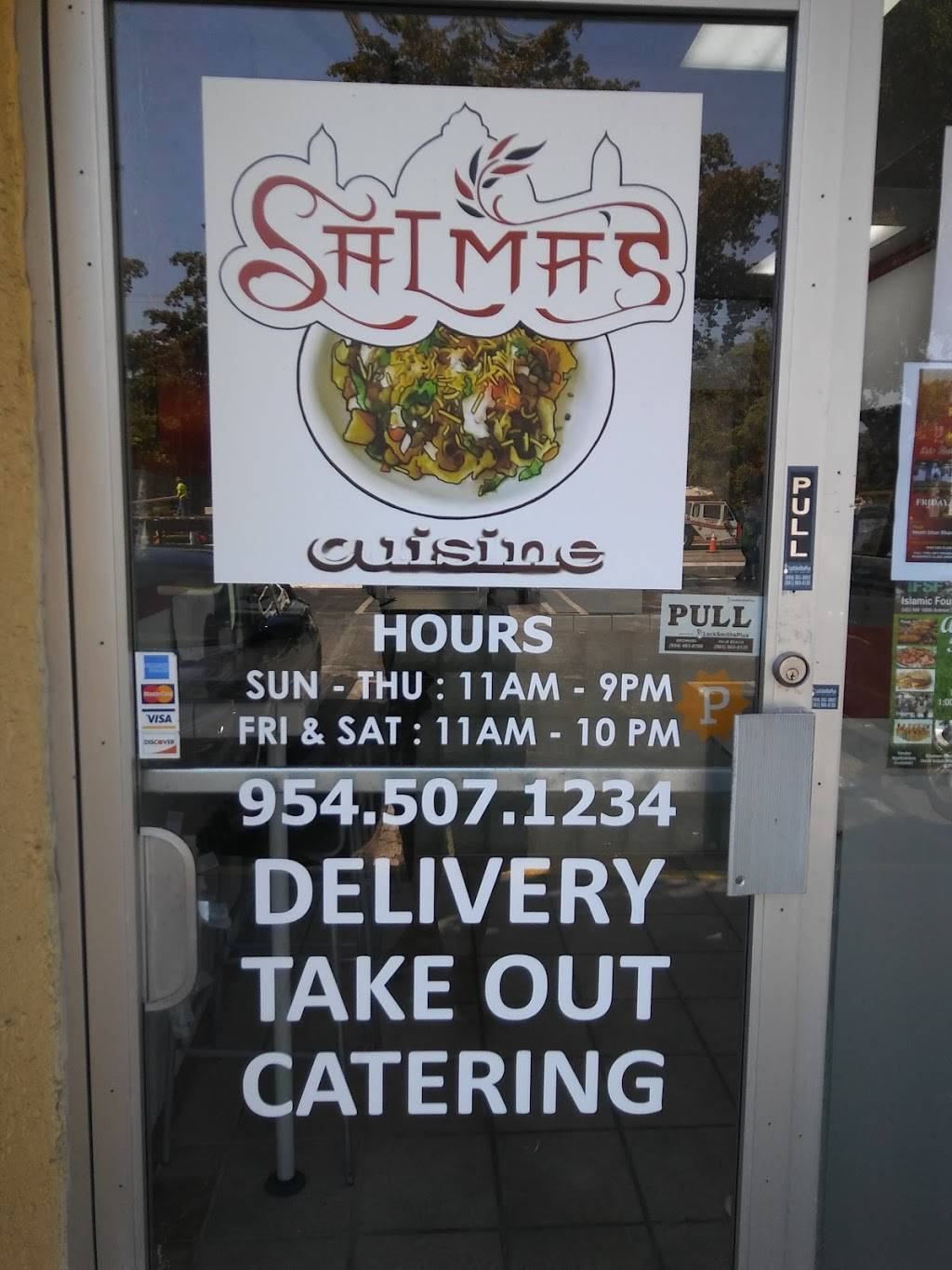 Salmas Cuisine | restaurant | 11012 Wiles Rd, Coral Springs, FL 33076, USA | 9545071234 OR +1 954-507-1234