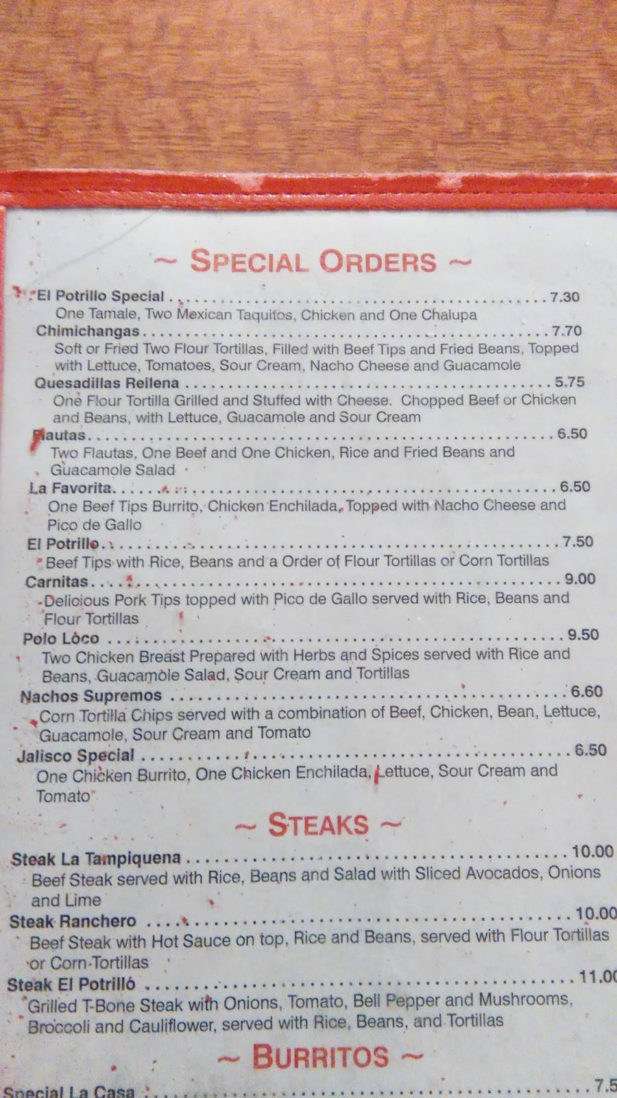 El Potrillo | restaurant | 4440, 1142 Volunteer St, Church Hill, TN 37642, USA | 4233577305 OR +1 423-357-7305