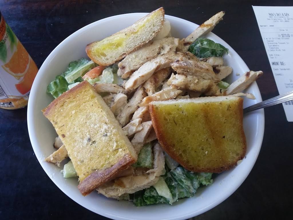 Petes Deli & Cafe | cafe | 1661 Divisadero St, San Francisco, CA 94115, USA | 4159314800 OR +1 415-931-4800