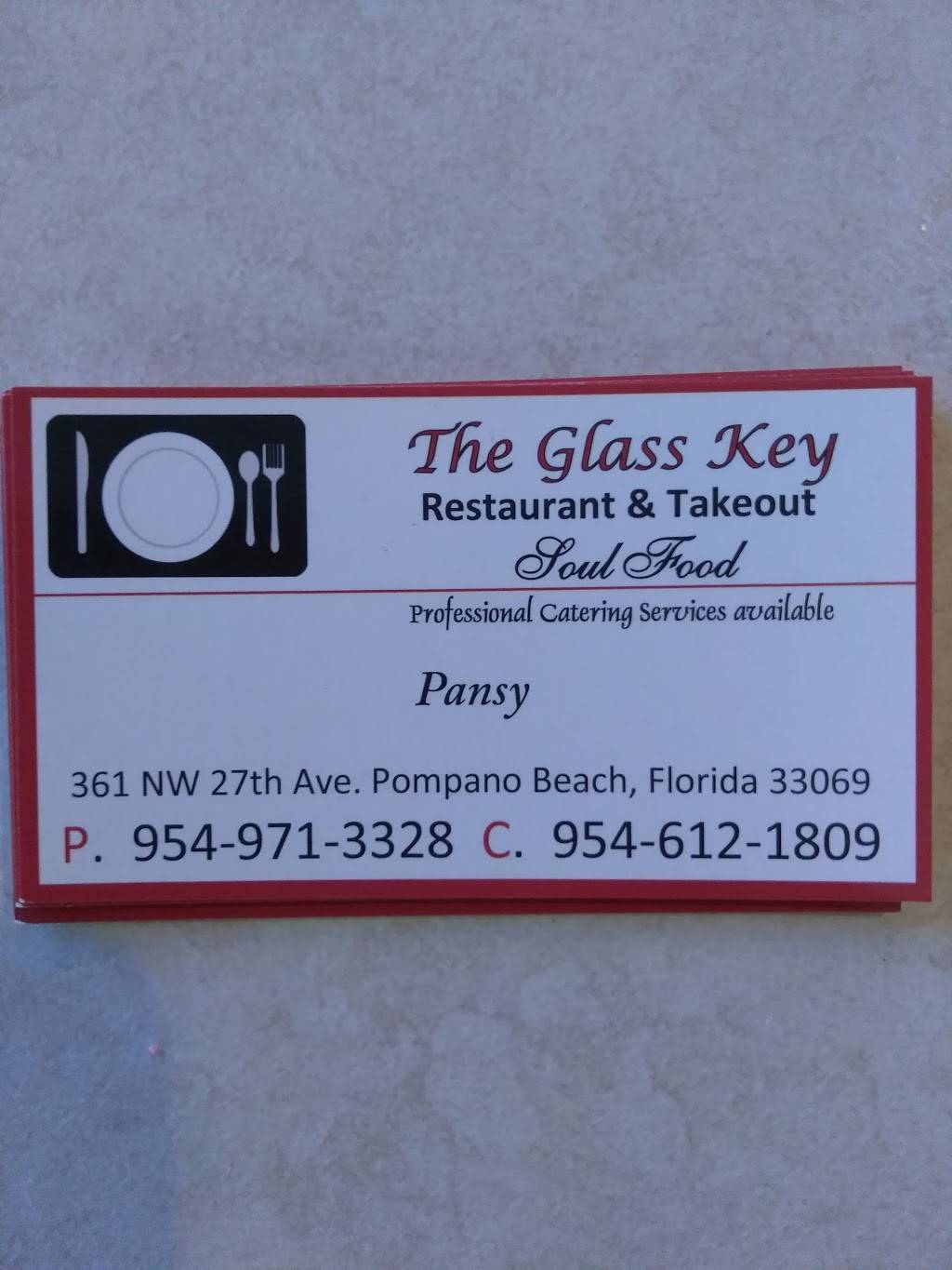 Glasskey Restaurant & Take-Out | meal takeaway | 361 NW 27th Ave, Pompano Beach, FL 33069, USA | 9549713328 OR +1 954-971-3328