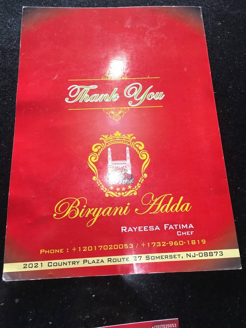 Biryani Adda | restaurant | Inside Desi Food Galaxy 2021 route 27, Somerset, NJ 08873, USA | 7329601819 OR +1 732-960-1819