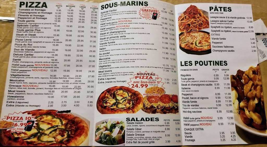 Pizzeria Cartier Inc | restaurant | 387 Boulevard Cartier O, Laval, QC H7N 2K7, Canada | 4506676332 OR +1 450-667-6332
