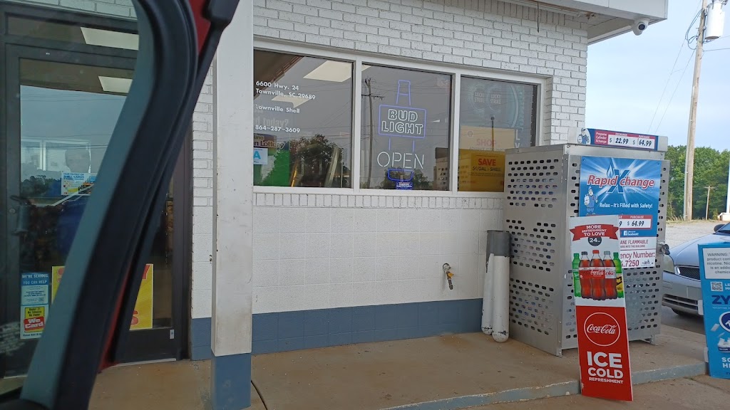 Shell | restaurant | 6600 SC-24, Townville, SC 29689, USA | 8642873609 OR +1 864-287-3609