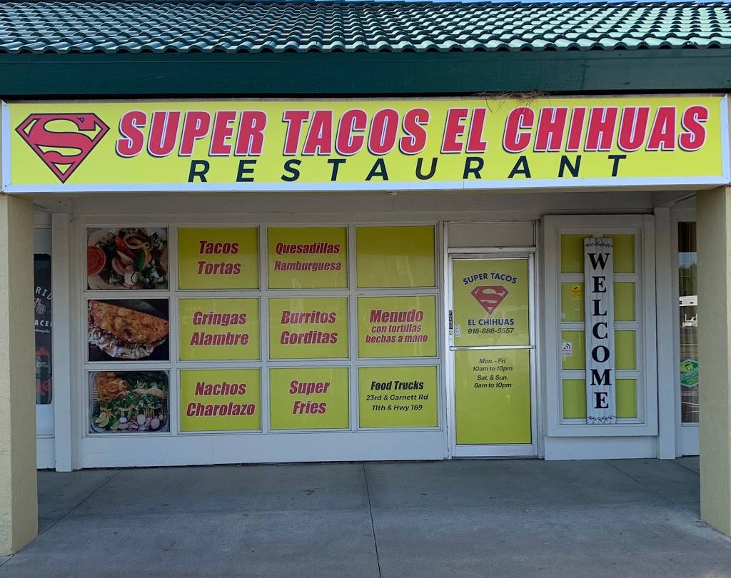 Super Tacos El Chihuas Restaurant | restaurant | 9720 E 31st St, Tulsa, OK 74146, USA | 9184029638 OR +1 918-402-9638