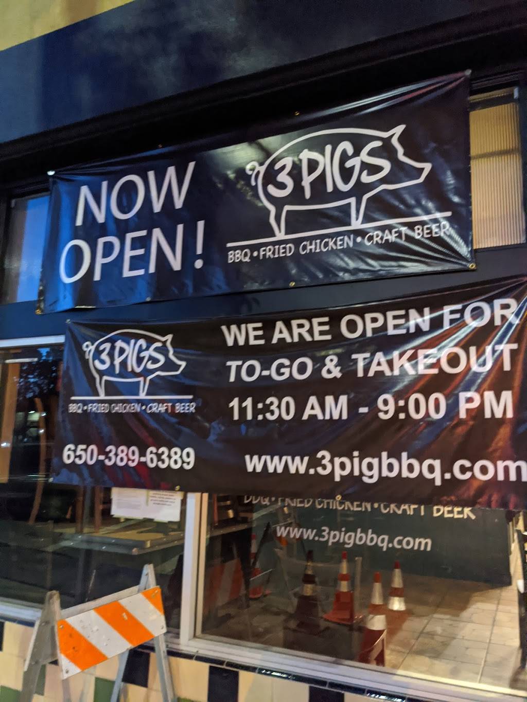 3 Pigs BBQ | restaurant | 11 S B St, San Mateo, CA 94401, USA | 6503896389 OR +1 650-389-6389