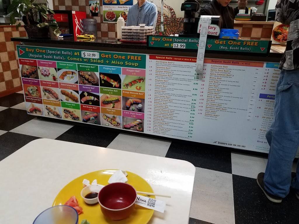 Sushi Niwa | restaurant | 9701 S Tacoma Way, Lakewood, WA 98499, USA | 2532121282 OR +1 253-212-1282