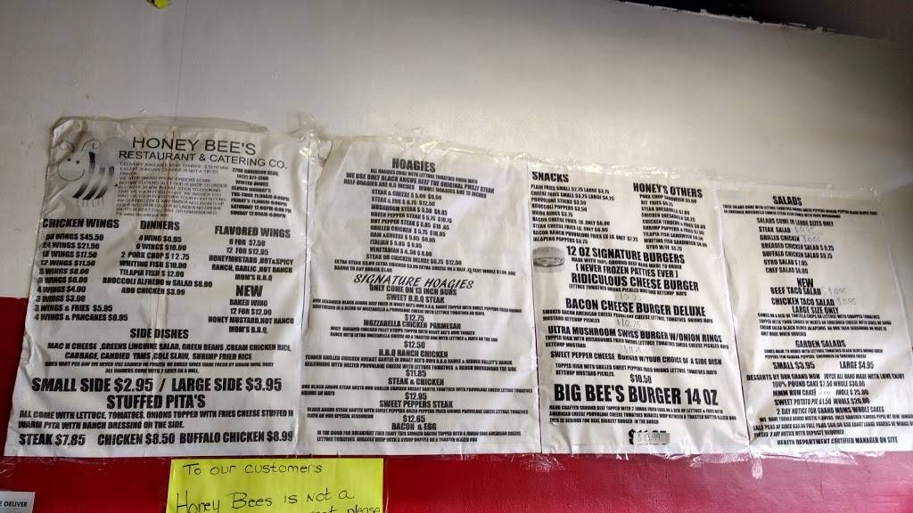 Honey Bees Restaurant & Catering | restaurant | 2796 Robinson Blvd, Penn Hills, PA 15235, USA | 4123711360 OR +1 412-371-1360
