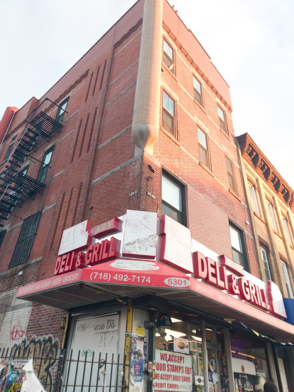 Azy Deli & Grill | restaurant | 5309 4th Ave, Brooklyn, NY 11220, USA | 7184927174 OR +1 718-492-7174