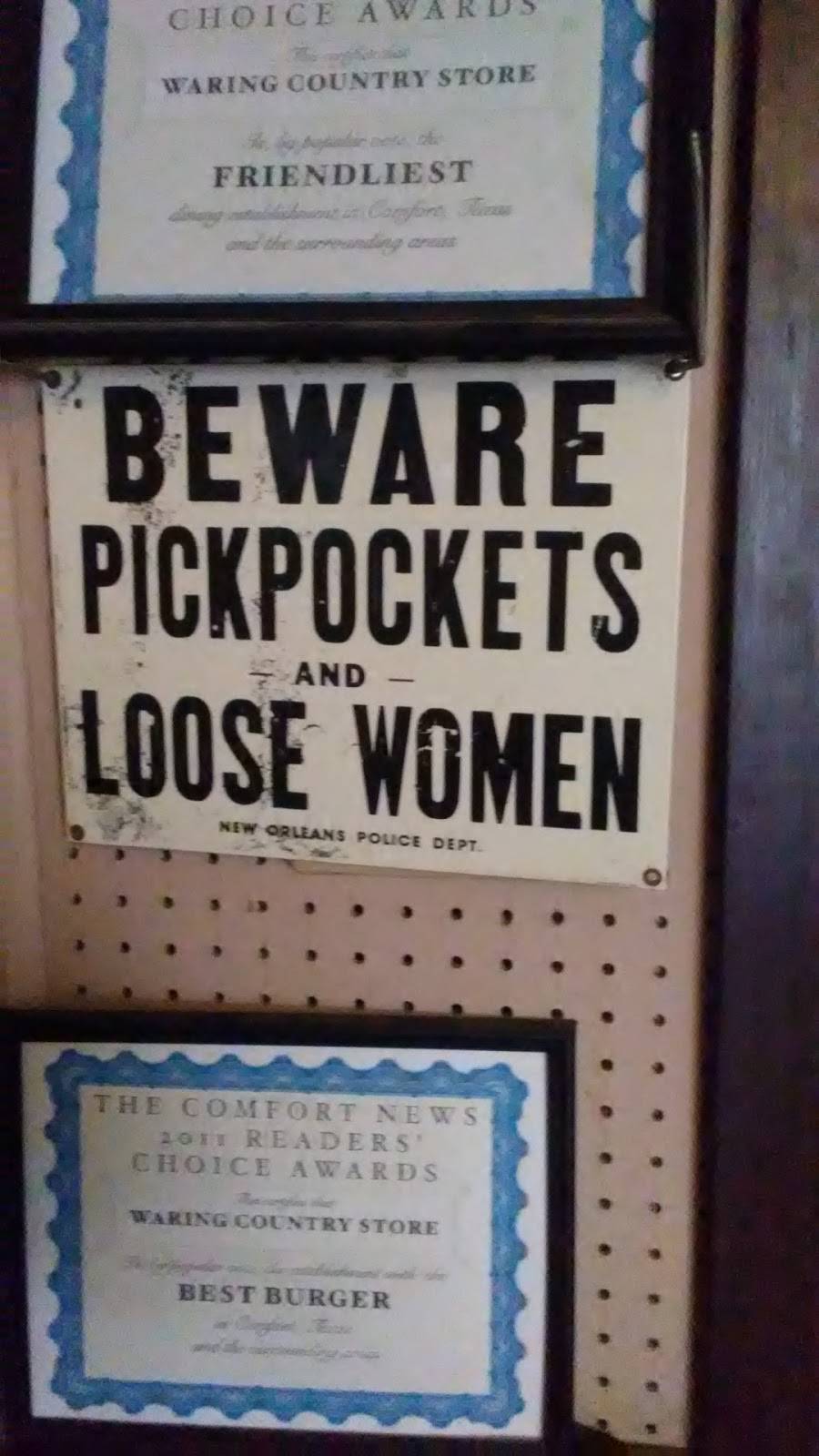Waring Country Store | restaurant | 539 Waring-Welfare Rd, Boerne, TX 78006, USA | 8309953176 OR +1 830-995-3176