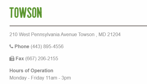 Nalley Fresh | restaurant | 210 W Pennsylvania Ave, Baltimore, MD 21204, USA | 4438954556 OR +1 443-895-4556