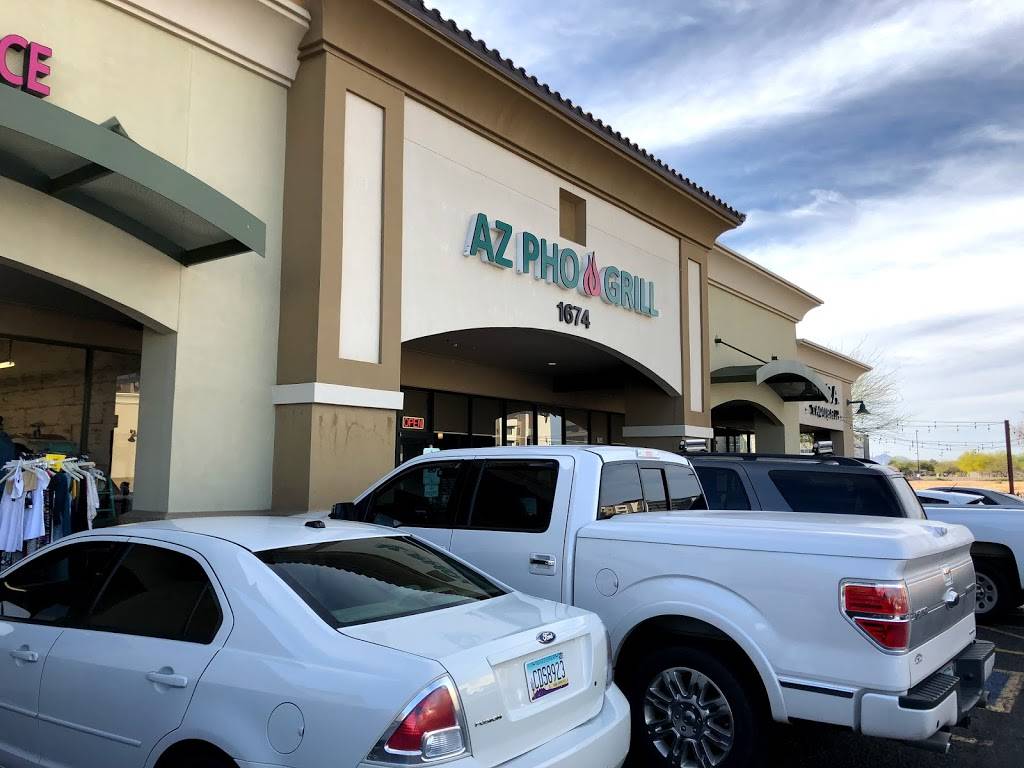 AZ Pho & Grill | restaurant | 1674 N Higley Rd Ste 104, Gilbert, AZ 85234, USA | 4802193997 OR +1 480-219-3997