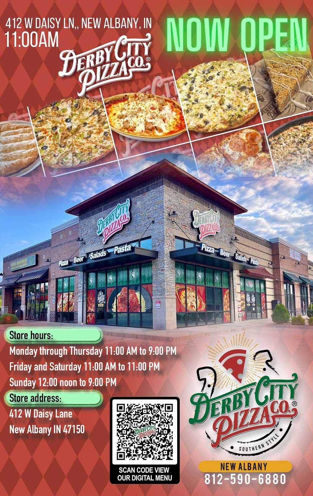 Derby City Pizza | restaurant | 412 W Daisy Ln, New Albany, IN 47150, USA | 8125906880 OR +1 812-590-6880