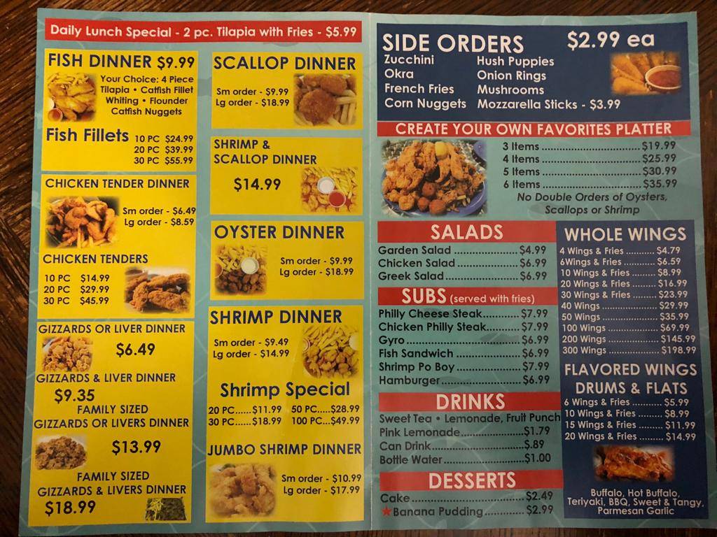 J&J Seafood and Chicken | restaurant | 624 FL-19, Palatka, FL 32177, USA | 3863252345 OR +1 386-325-2345