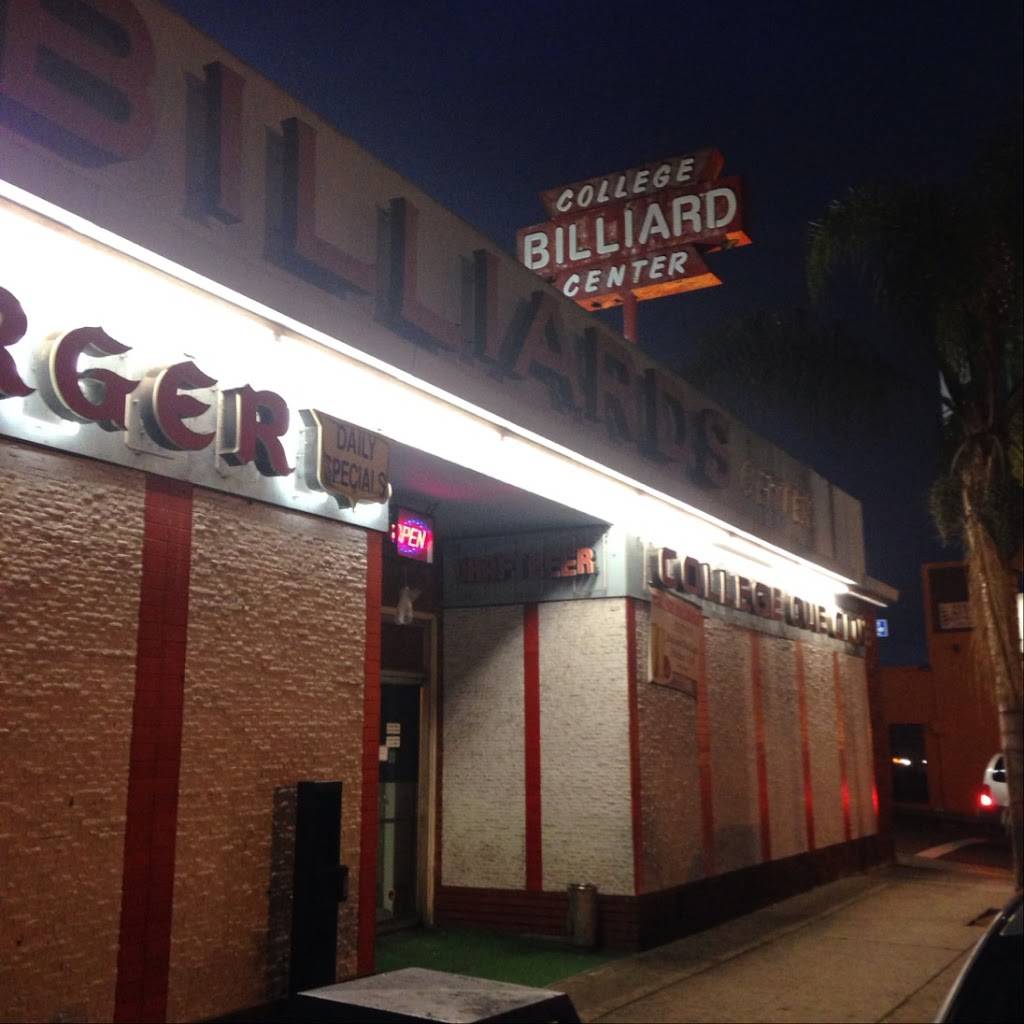 College Billiards | restaurant | 5303 El Cajon Blvd, San Diego, CA 92115, USA | 6195824550 OR +1 619-582-4550