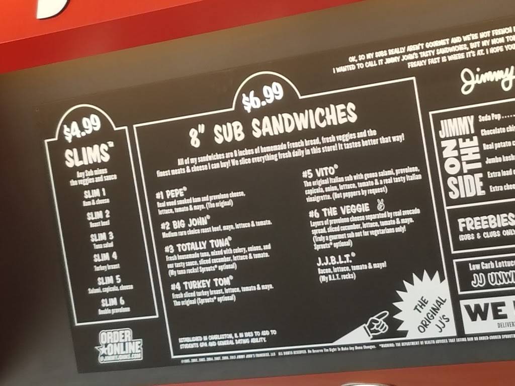 Jimmy Johns | meal delivery | 30 Centerpointe Dr Ste. 14, La Palma, CA 90623, USA | 7147358222 OR +1 714-735-8222