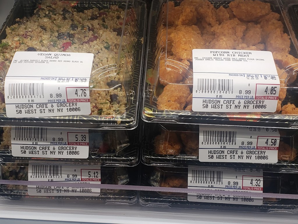 Hudson Cafe & Grocery | restaurant | 50 West St, New York, NY 10006, USA | 2128098998 OR +1 212-809-8998