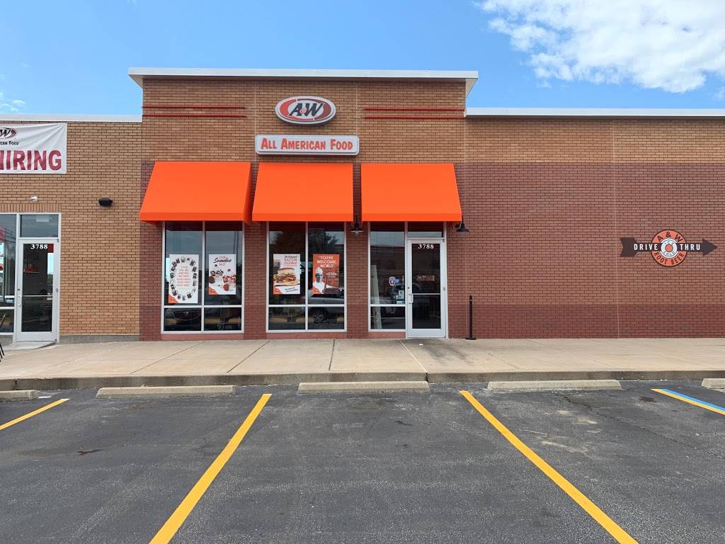 A&W Restaurant | restaurant | 3788 Elm St, St Charles, MO 63301, USA | 6364939268 OR +1 636-493-9268
