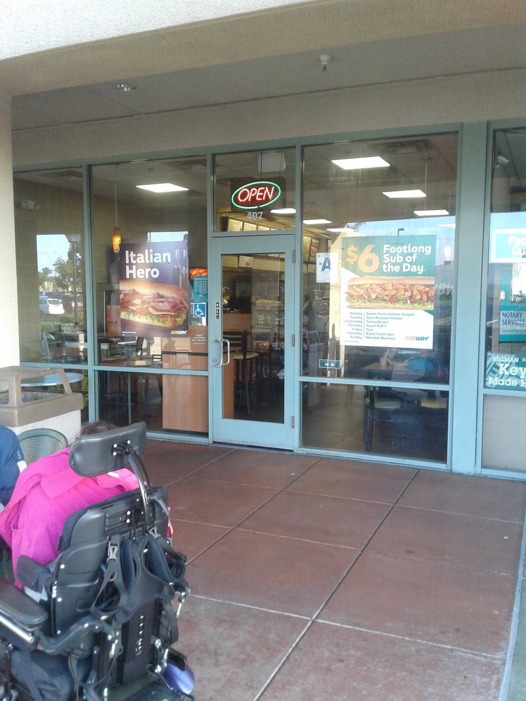 Subway Restaurants | restaurant | 642 Palomar Street, Suite 407, Palomar Trolley Center, Chula Vista, CA 91911, USA | 6194766627 OR +1 619-476-6627