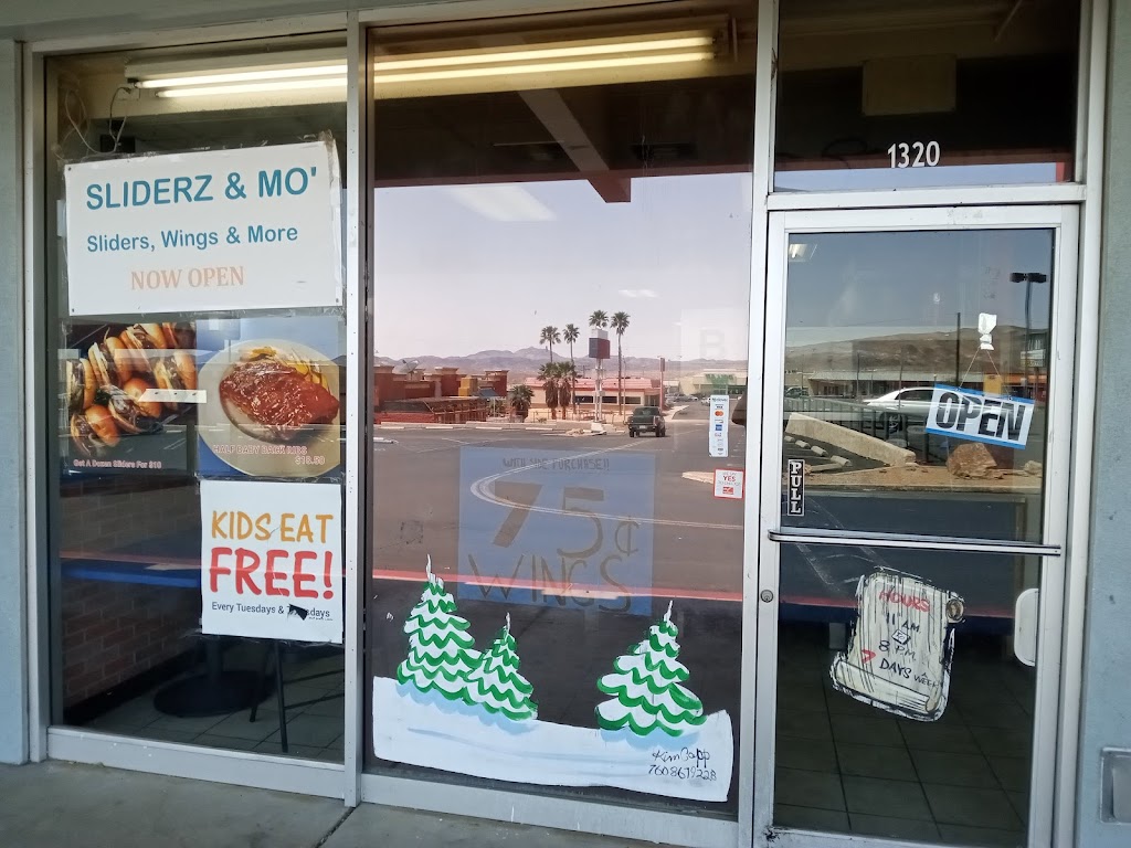 SLIDERZ & MO | restaurant | 1320 E Main St, Barstow, CA 92311, USA | 8584722830 OR +1 858-472-2830