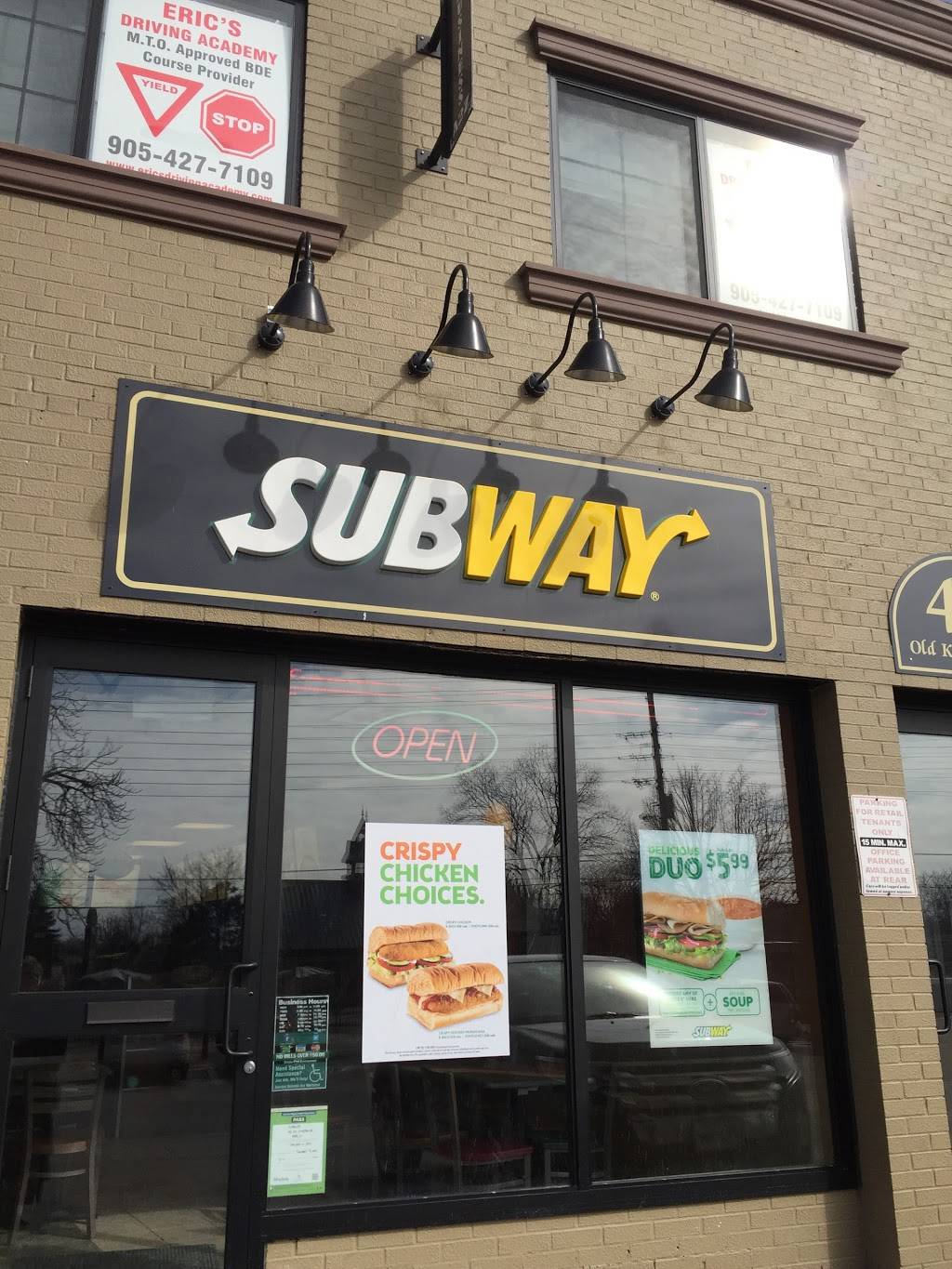 Subway | restaurant | 42 Old Kingston Rd, Ajax, ON L1T 2Z7, Canada | 9054268212 OR +1 905-426-8212