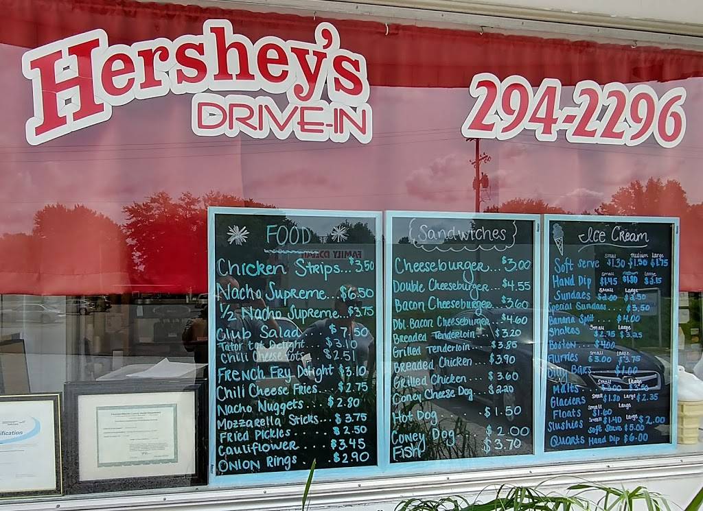 Hersheys Drive In | restaurant | 900 E 2nd St, Veedersburg, IN 47987, USA | 7652942296 OR +1 765-294-2296