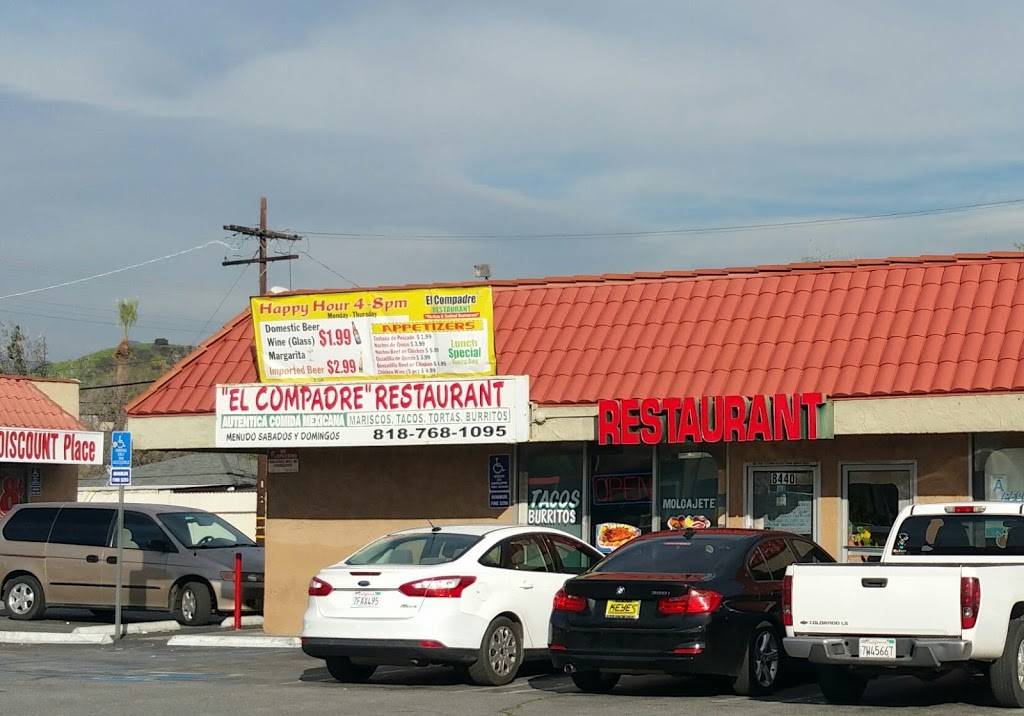 El Compadre Restaurant | restaurant | 8440 Sunland Blvd, Sun Valley, CA 91352, USA | 8187681095 OR +1 818-768-1095