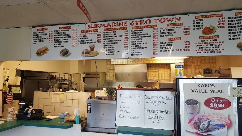 Submarine Gyro Town | restaurant | 4008 Orient Rd, Tampa, FL 33610, USA | 8136265900 OR +1 813-626-5900