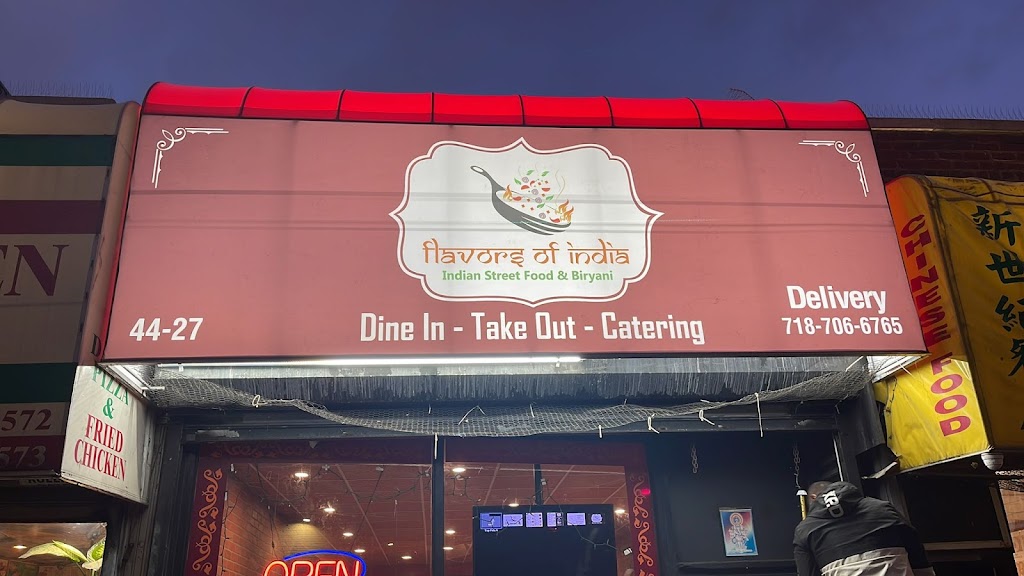 Flavors of India | restaurant | 44-27 Kissena Blvd, Queens, NY 11355, USA | 7187066765 OR +1 718-706-6765