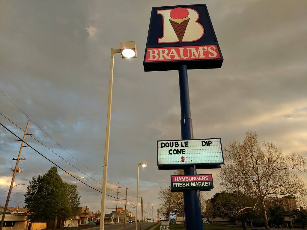 Braums Ice Cream & Burger Restaurant | restaurant | 2806 S Harvard Ave, Tulsa, OK 74114, USA | 9187423062 OR +1 918-742-3062