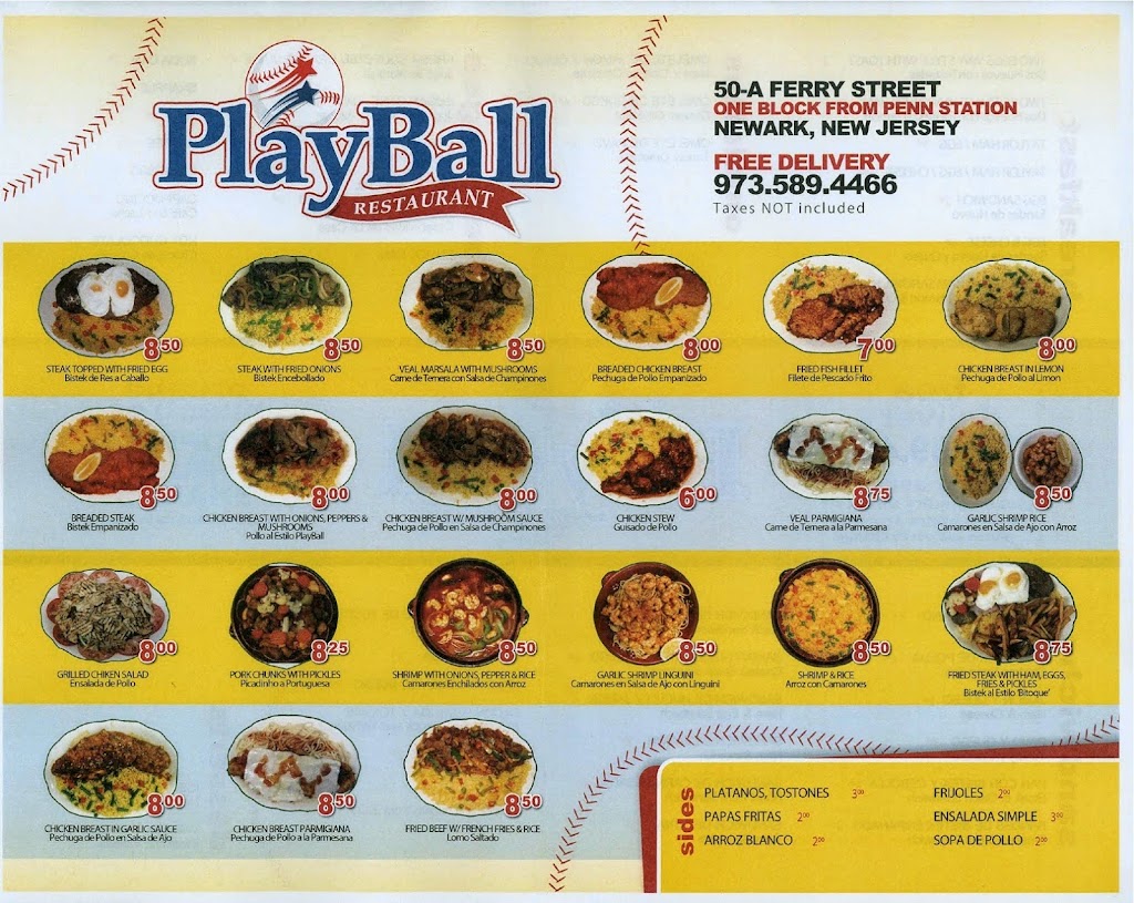 Playball Restaurant | restaurant | 50 Ferry St, Newark, NJ 07105, USA | 9735894466 OR +1 973-589-4466