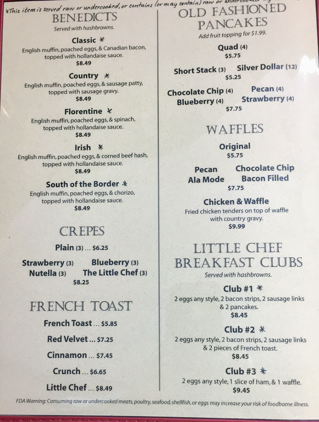 Little Chefs Pancake House | restaurant | 825 N Wayne St, Angola, IN 46703, USA | 2603195684 OR +1 260-319-5684