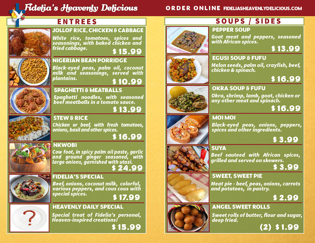 Fidelias Heavenly Delicious | restaurant | 5356 Hickory Hollow Pkwy, Antioch, TN 37013, USA | 6157554468 OR +1 615-755-4468