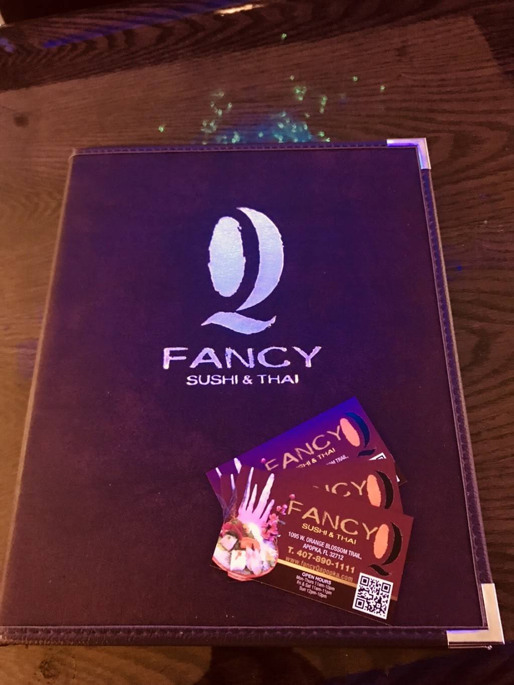 Fancy Q Sushi & Thai Apopka | restaurant | 1095 W Orange Blossom Trail, Apopka, FL 32712, USA | 4078901111 OR +1 407-890-1111