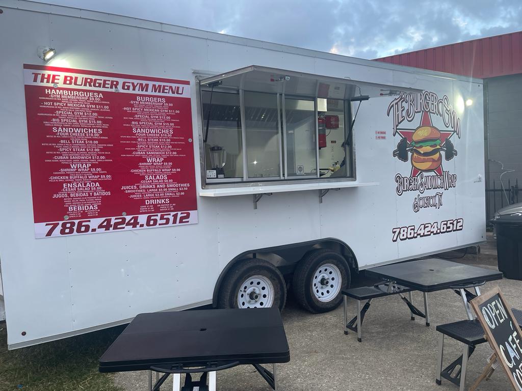 The burger gym | restaurant | 14597 Wallisville Rd, Houston, TX 77049, USA | 7864246512 OR +1 786-424-6512