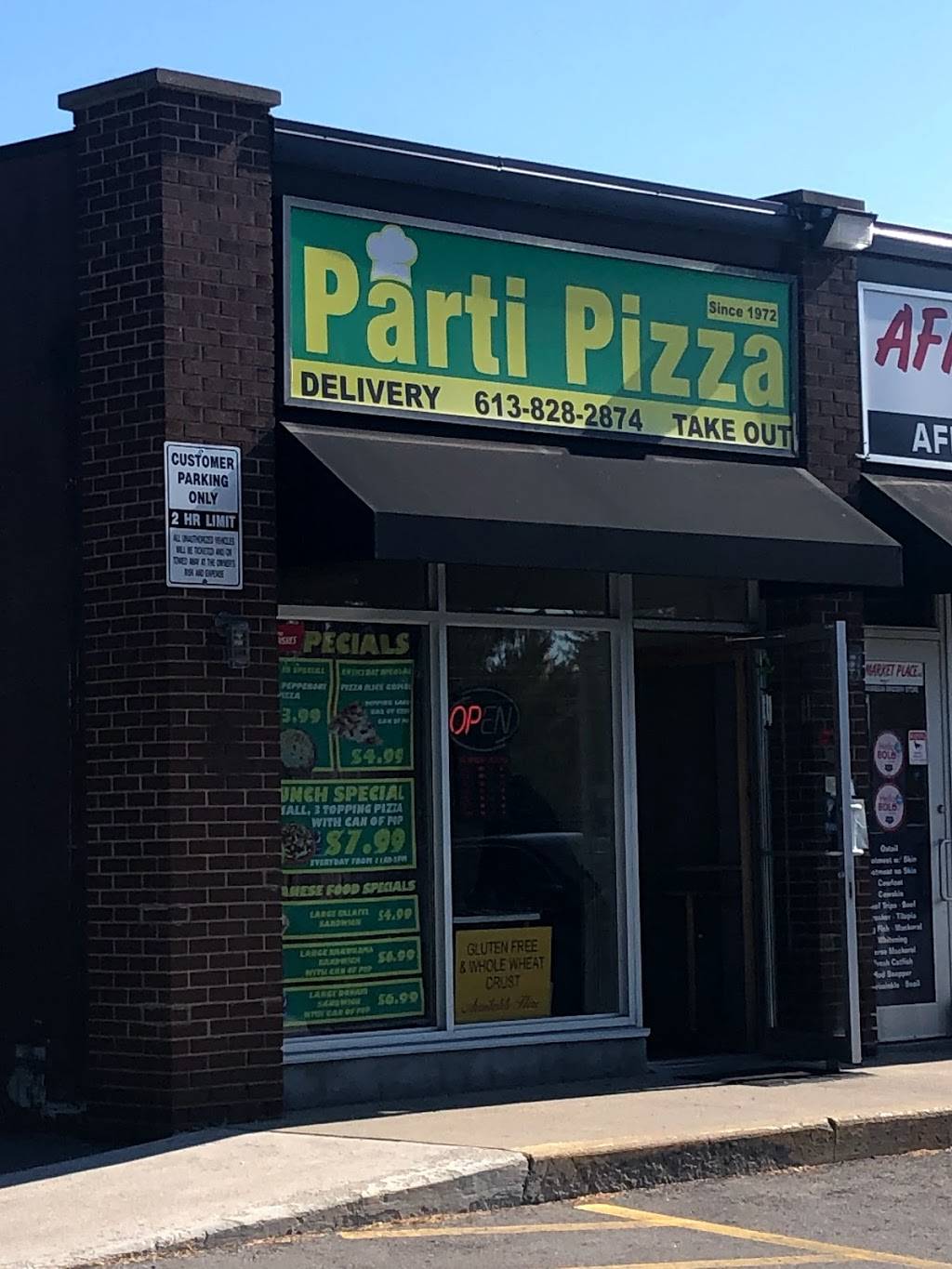 Parti Pizza | meal delivery | 267 Greenbank Rd, Nepean, ON K2H 8K9, Canada | 6138282874 OR +1 613-828-2874