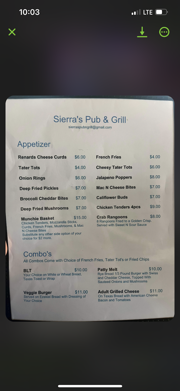 Sierra’s Pub & Grill | restaurant | S, 1599 WI-42, Maplewood, WI 54235, USA | 9208566966 OR +1 920-856-6966