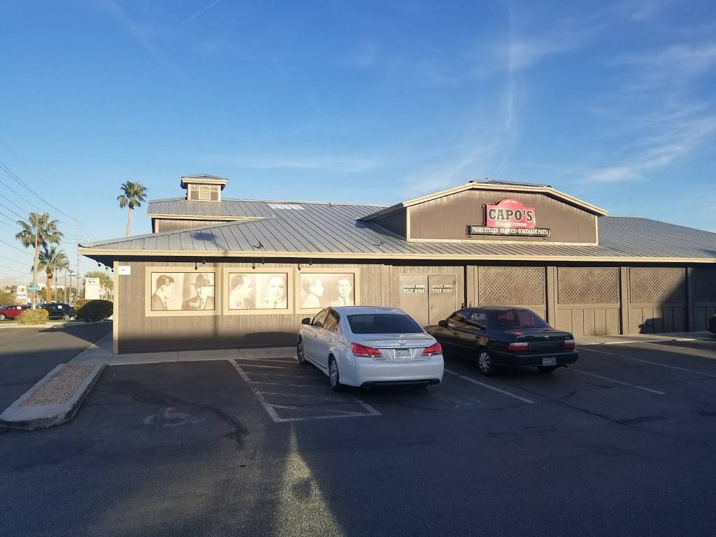 Capos Restaurant and Speakeasy | restaurant | 5675 W Sahara Ave, Las Vegas, NV 89146, USA | 7023642276 OR +1 702-364-2276
