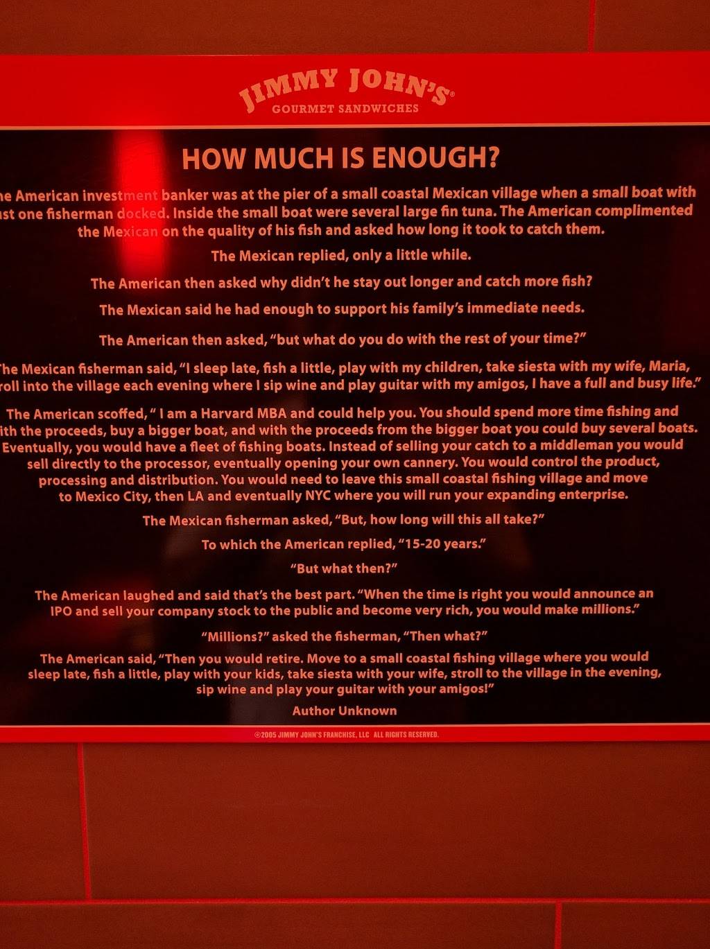 Jimmy Johns | meal delivery | 9641 N Milwaukee Ave, Niles, IL 60714, USA | 8472577615 OR +1 847-257-7615