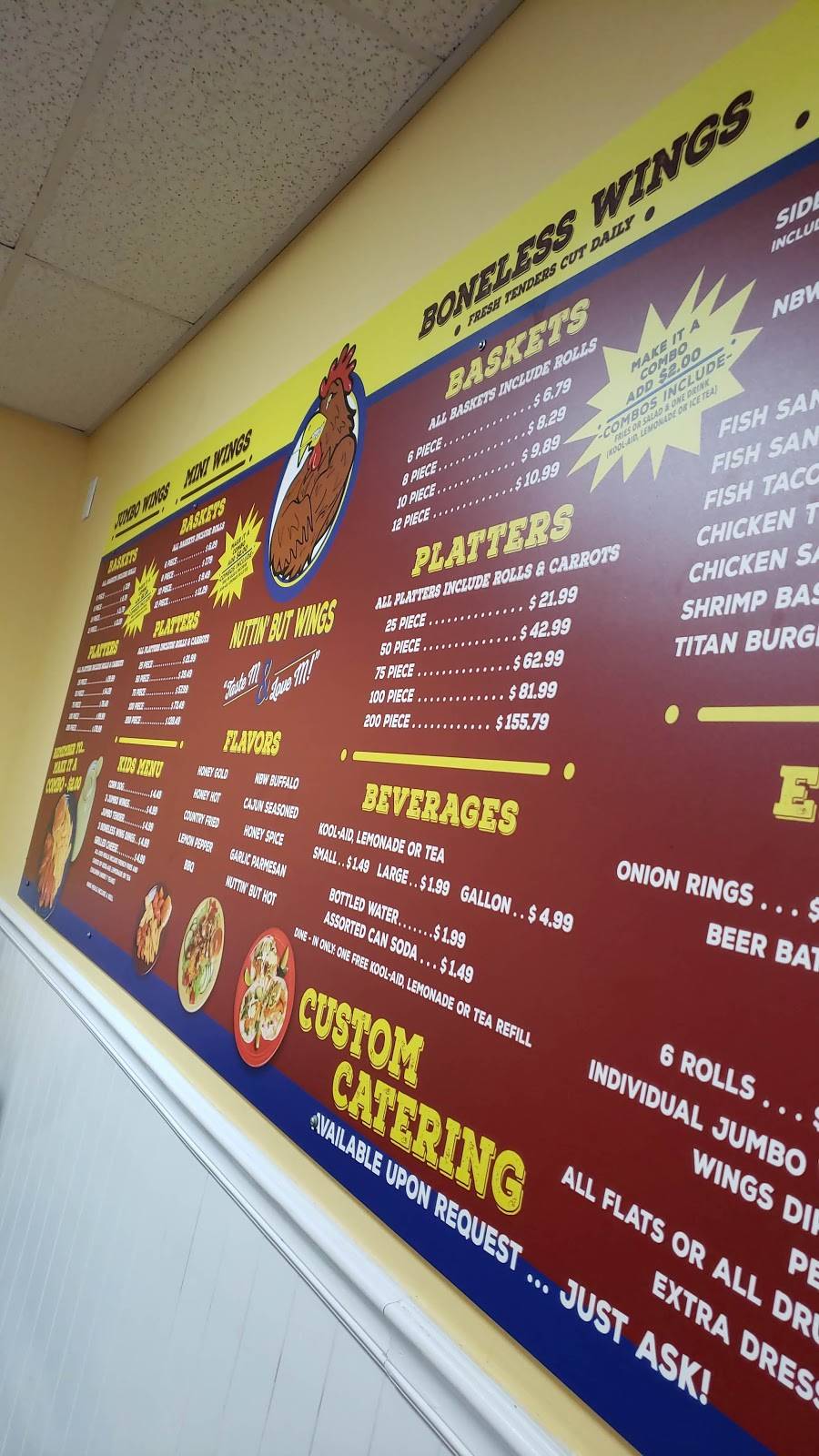 Nuttin But Wings | restaurant | 2201 Fort Campbell Blvd #100, Clarksville, TN 37040, USA | 9315030357 OR +1 931-503-0357