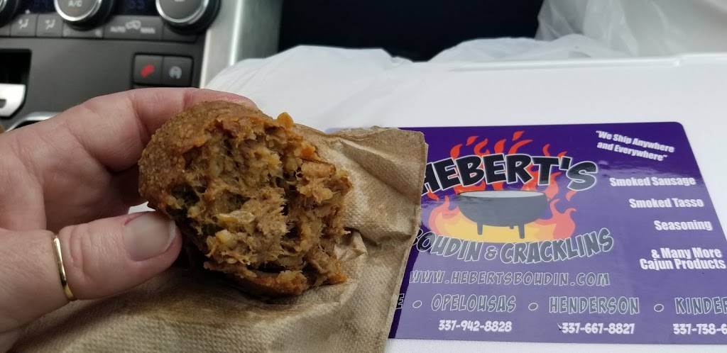 Heberts Boudin & Cracklins | restaurant | 2926 Grand Point Hwy, Breaux Bridge, LA 70517, USA | 3376678827 OR +1 337-667-8827