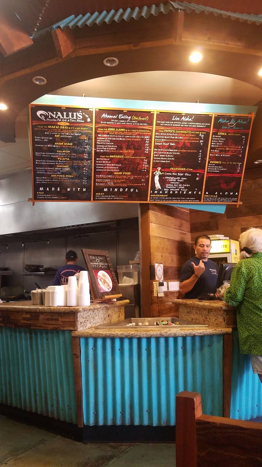 Nalus Hawaiian Fish Grill & Tutus Kitchen | restaurant | 6741 Quail Hill Pkwy, Irvine, CA 92603, USA | 9498548900 OR +1 949-854-8900