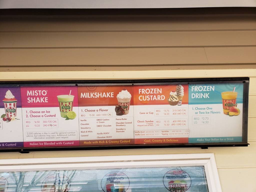 Ritas Italian Ice & Frozen Custard | restaurant | 8640 Guilford Rd, Village Center Suite B-10, Columbia, MD 21046, USA | 4438645509 OR +1 443-864-5509
