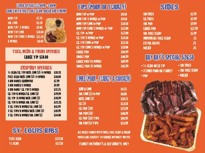 Ray Rays BBQ | restaurant | 4030 Sauk Trail, Richton Park, IL 60471, USA | 7082487126 OR +1 708-248-7126