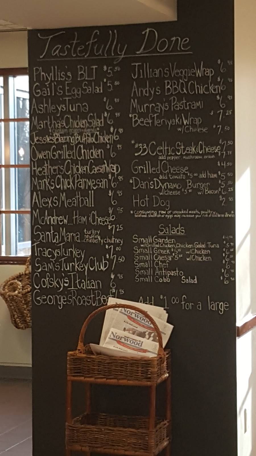 Tastefully Done | restaurant | 100 River Ridge Dr, Norwood, MA 02062, USA | 7817623494 OR +1 781-762-3494