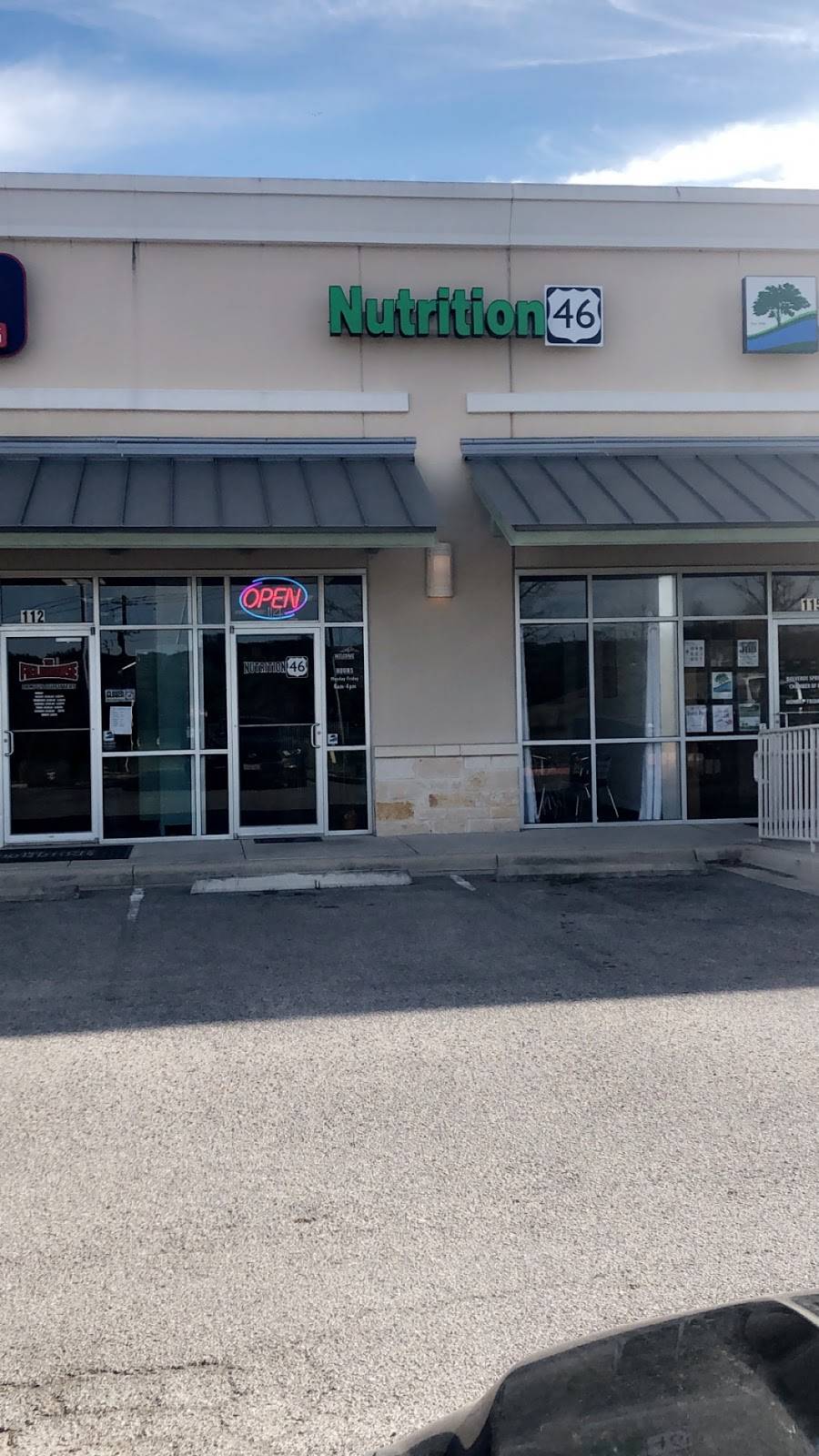 Nutrition 46 | restaurant | 121 Bulverde Crossing Rd 114, Bulverde, TX 78163, USA | 8309804460 OR +1 830-980-4460