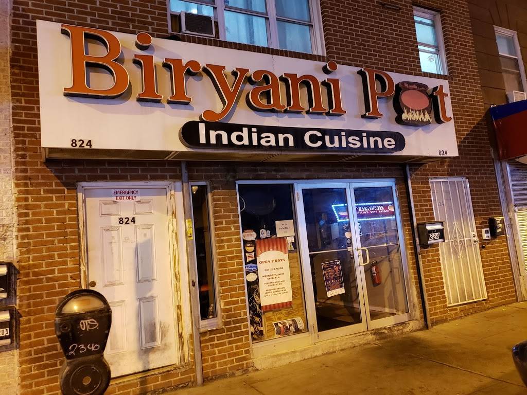 Biryani Pot | restaurant | 824 Newark Ave, Jersey City, NJ 07306, USA | 2012220506 OR +1 201-222-0506