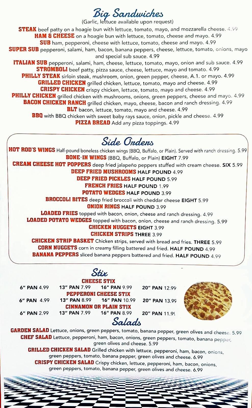 Hot Rods Pizza | restaurant | 6089 KY-1428, Allen City, KY 41601, USA | 6068740055 OR +1 606-874-0055
