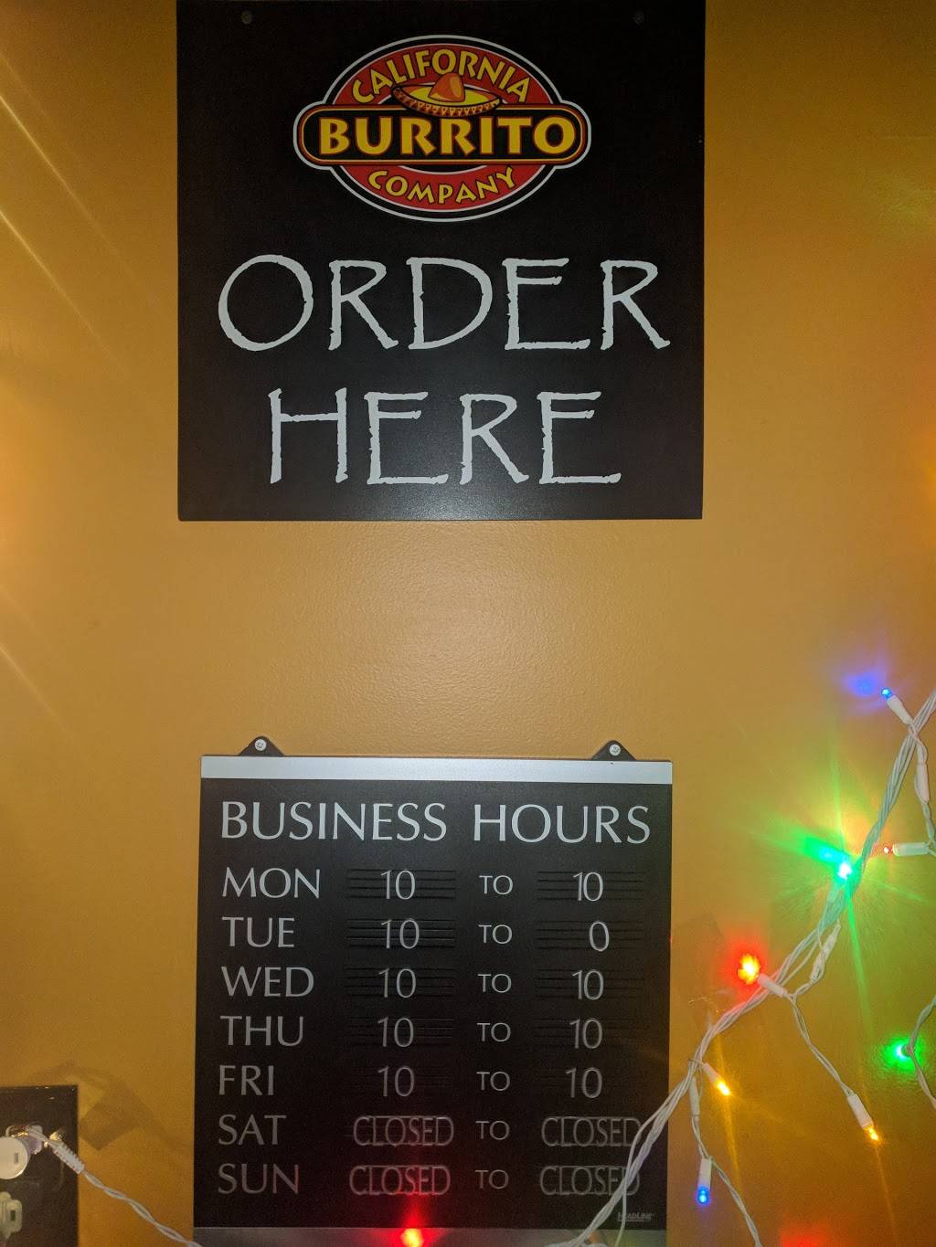 California Burrito Company | restaurant | 1775 Bellefontaine St, Wapakoneta, OH 45895, USA | 4197382550 OR +1 419-738-2550