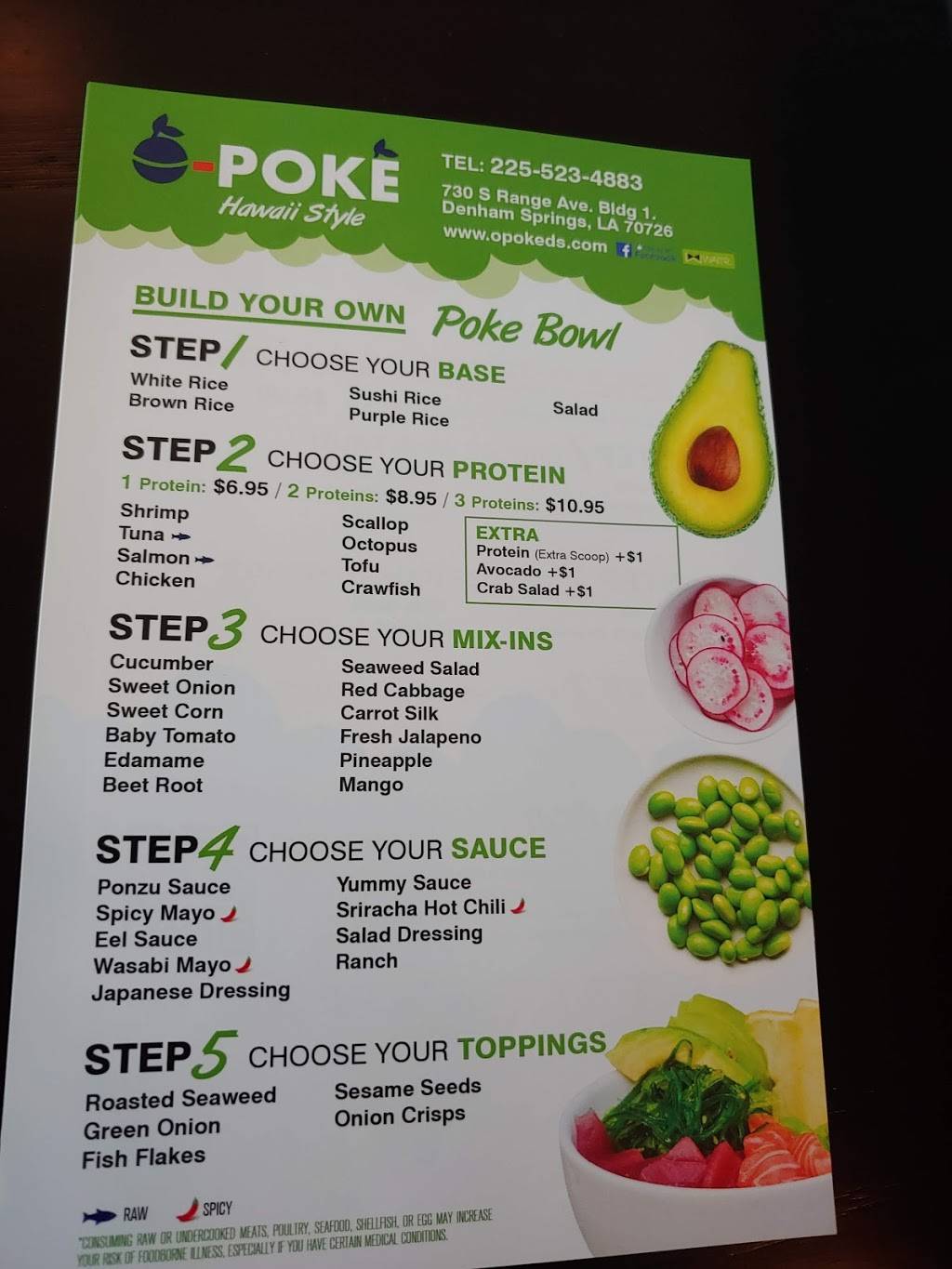 OPoke | restaurant | 730 S Range Ave, Denham Springs, LA 70726, USA | 2255234883 OR +1 225-523-4883