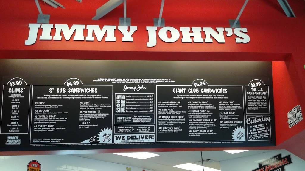Jimmy Johns | meal delivery | 506 Beach Blvd, Jacksonville Beach, FL 32250, USA | 9047467200 OR +1 904-746-7200